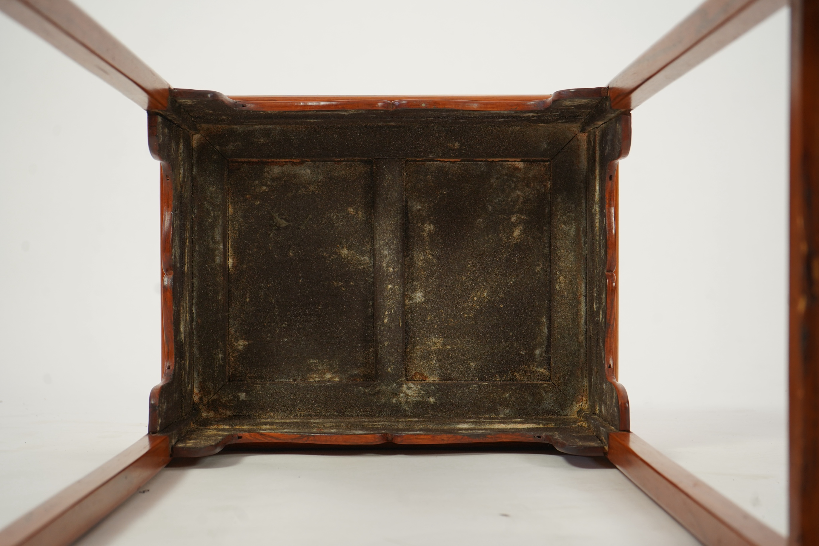 A Chinese huanghuali incense stand, 19th/20th century